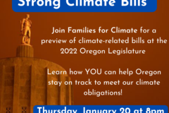 Online Activity: Climate Bill Preview: Oregon's short session