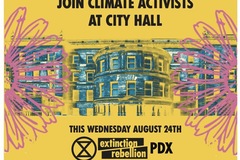 In-Person Activity: Join Climate Activists at PDX City Hall for a climate vote Wed. 