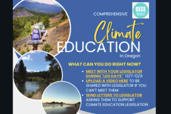 Online Activity: Support comprehensive climate education in Oregon
