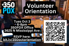 In-Person Activity: 350PDX Volunteer Orientation