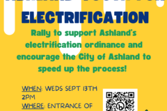 In-Person Activity: Youth for Electrification Rally & Testimony in Ashland