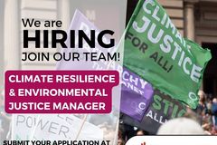 Job: Climate Resilience & Environmental Justice Manager (FT, $60k-70k)