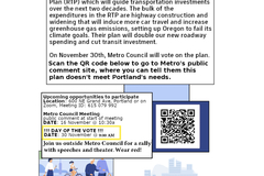 In-Person Activity: Metro Regional Transportation Plan